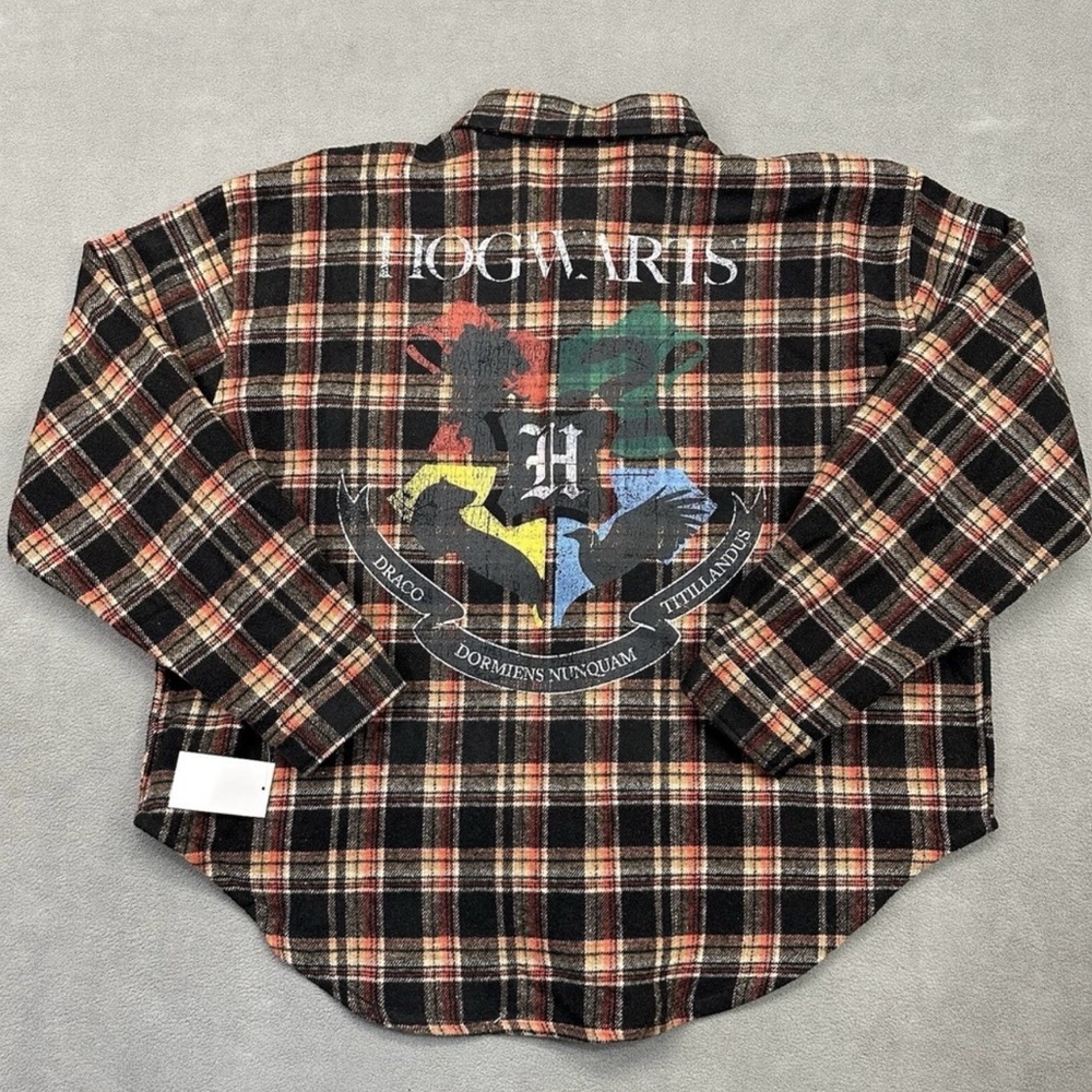 Hogwarts Plaid Flannel Shirt